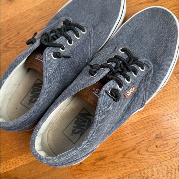 Vans Gray Sneakers Casual Canvas - Picture 1 of 9